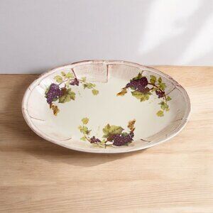Vintage La Table Insalatiera Ovale Serving Bowl Ciotola Ceramica Italiana 15.5